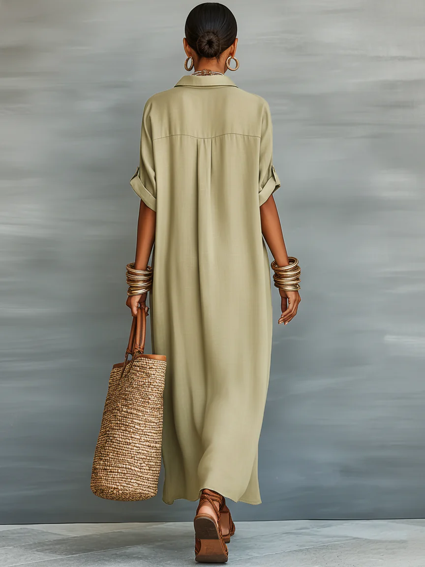 MANELLE | MINIMALIST LONG MAXI DRESS