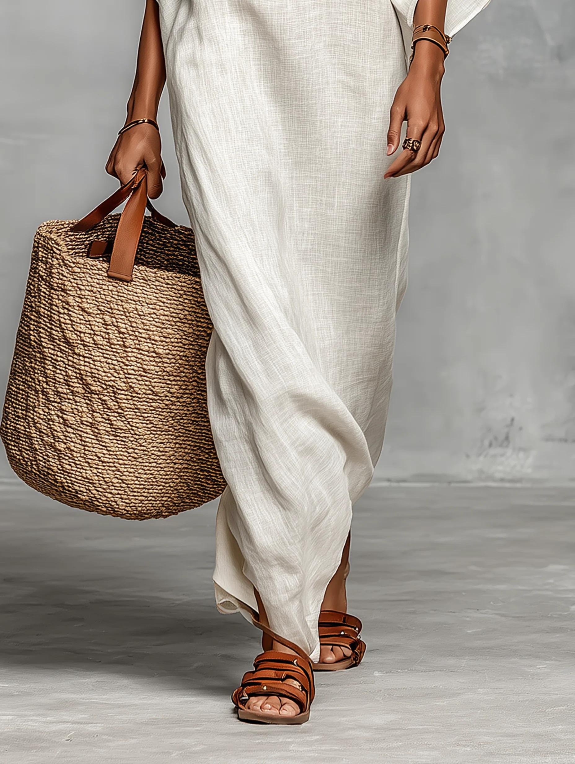 NYLA | OFF-SHOULDER BATWING-SLEEVE MAXI DRESS
