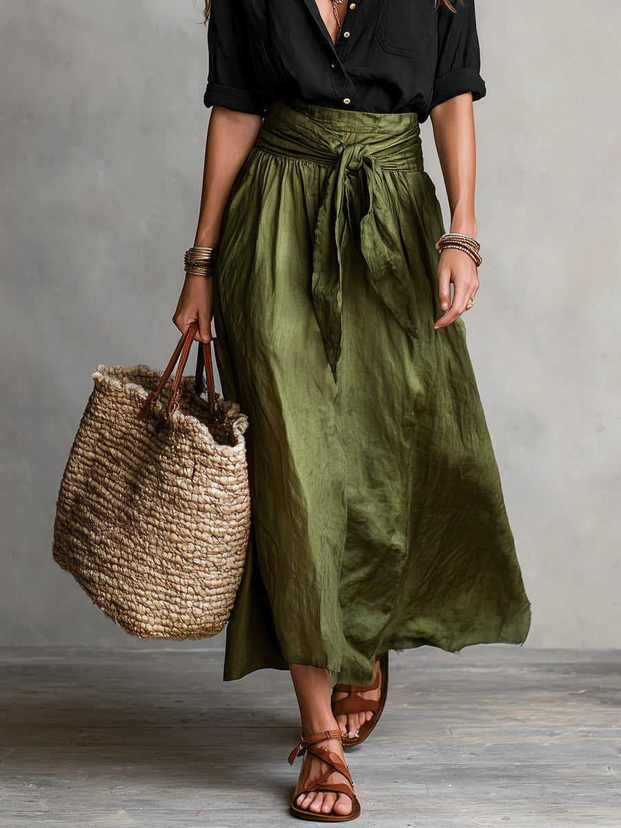RIVER | ELEGANT TWO-PIECE MIDI SKIRT SET