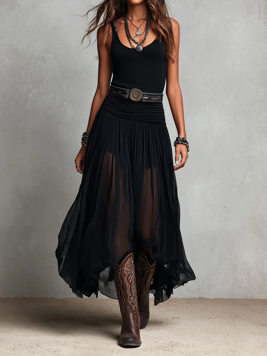 ALESSIA | TULLE SKIRT MAXI DRESS