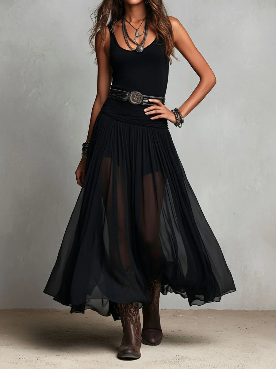ALESSIA | TULLE SKIRT MAXI DRESS