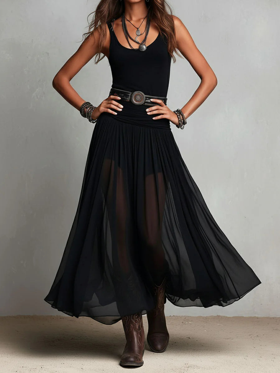 ALESSIA | TULLE SKIRT MAXI DRESS