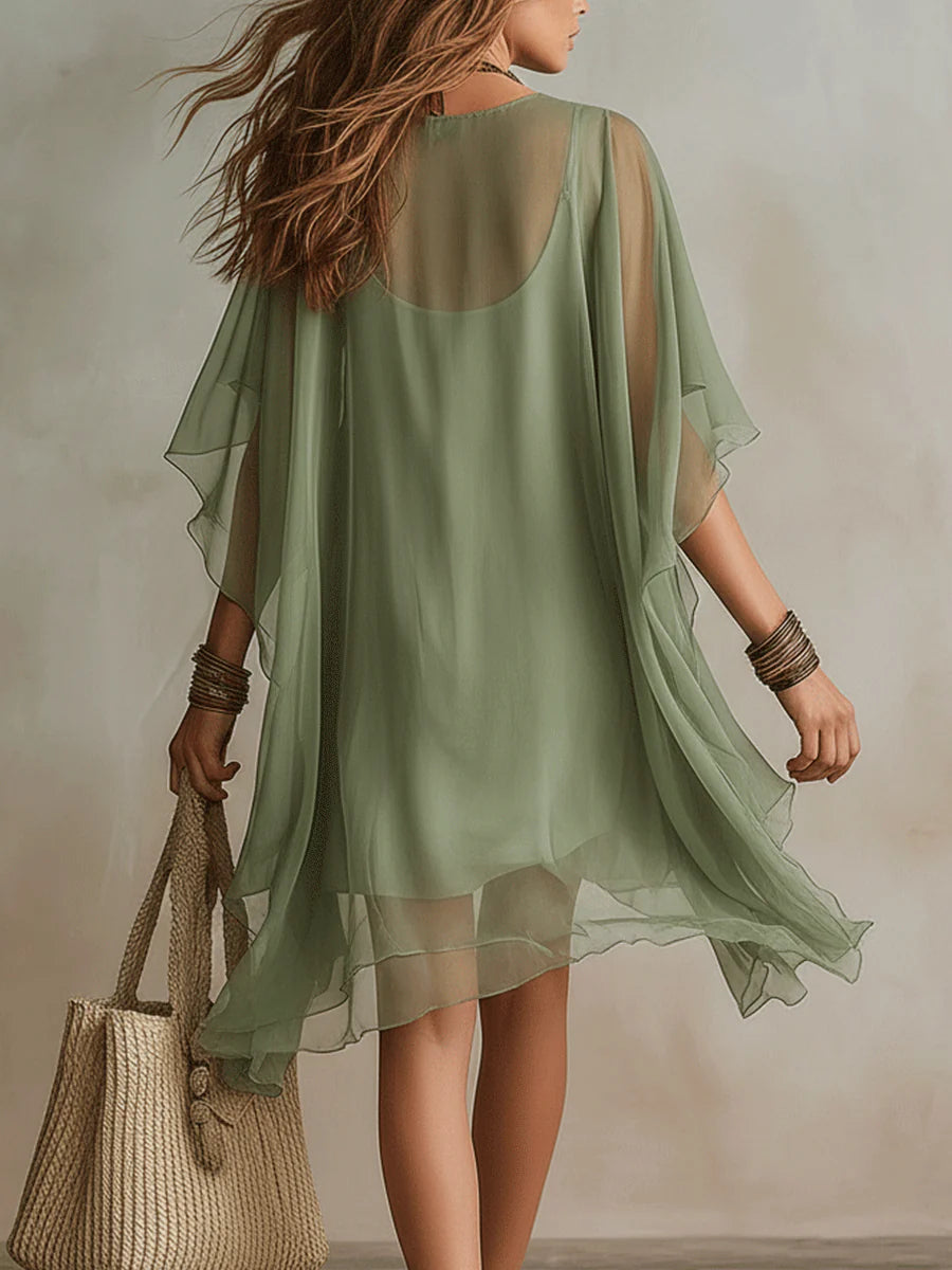 ELVIRA | LAYERED FLOWY MINI DRESS