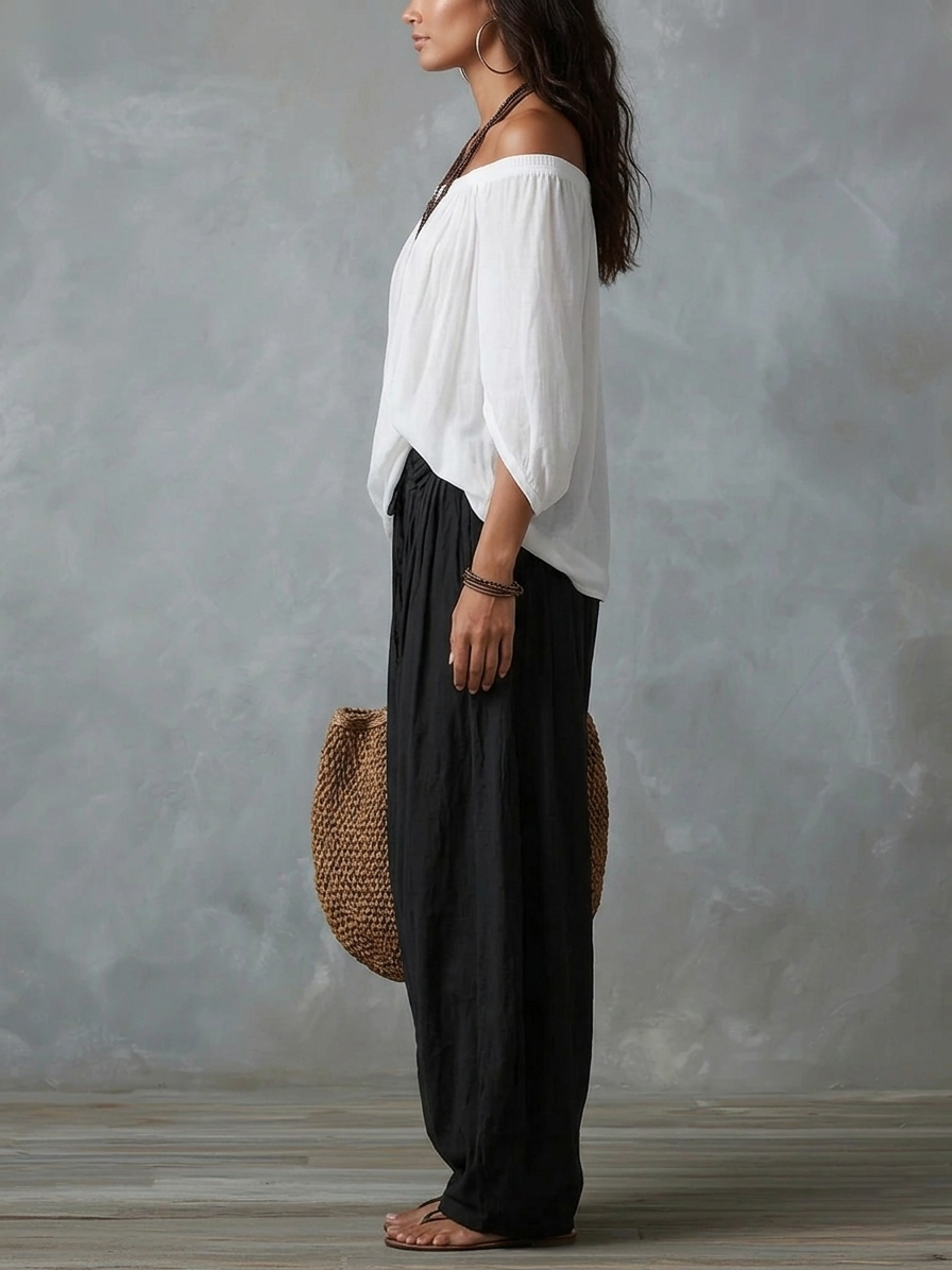 BIANCA | LANTERN PANTS CHIFFON SET