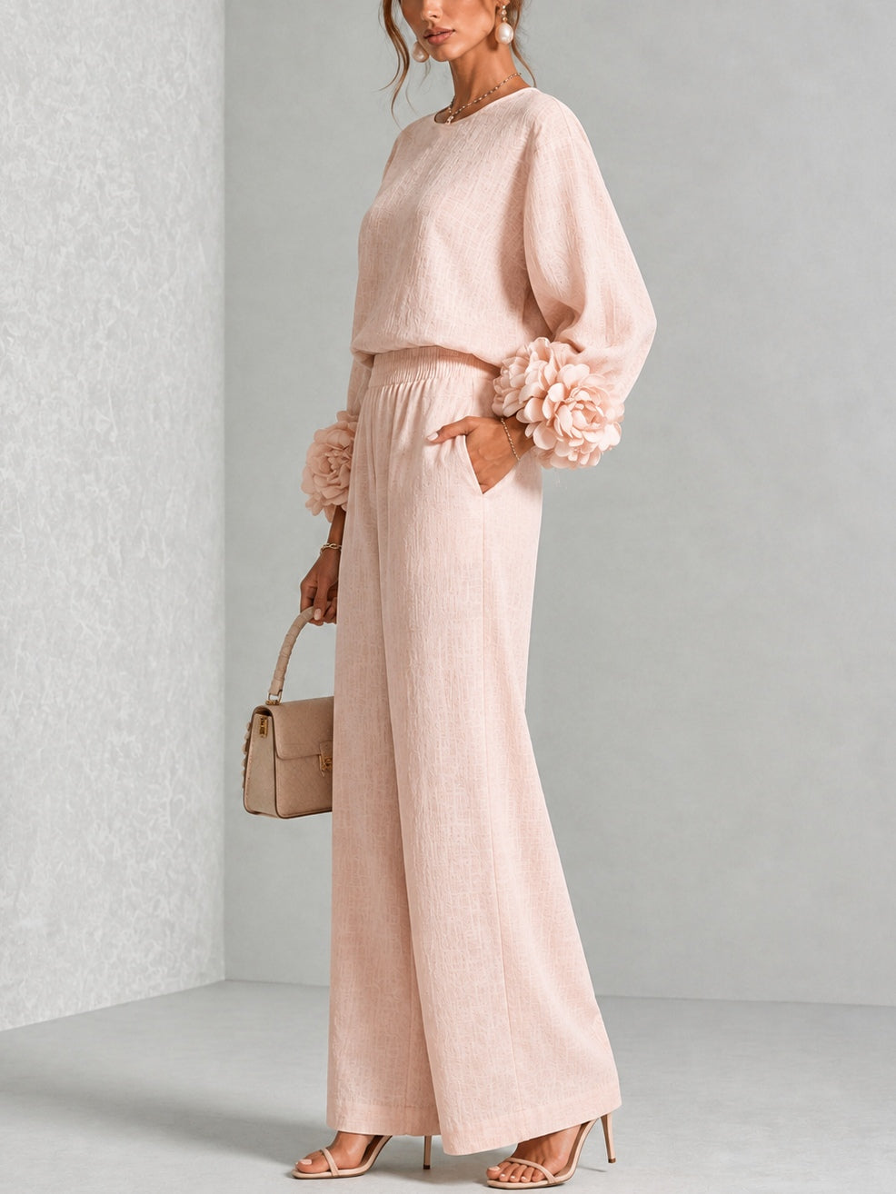 ROSALI | FLORAL CUFF TWO-PIECE SET