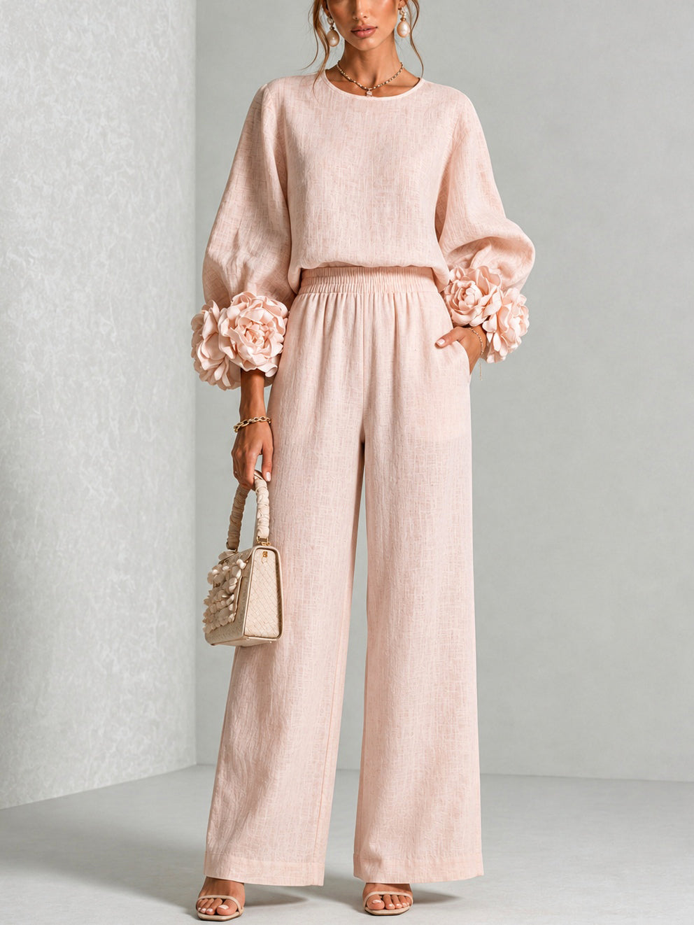 ROSALI | FLORAL CUFF TWO-PIECE SET