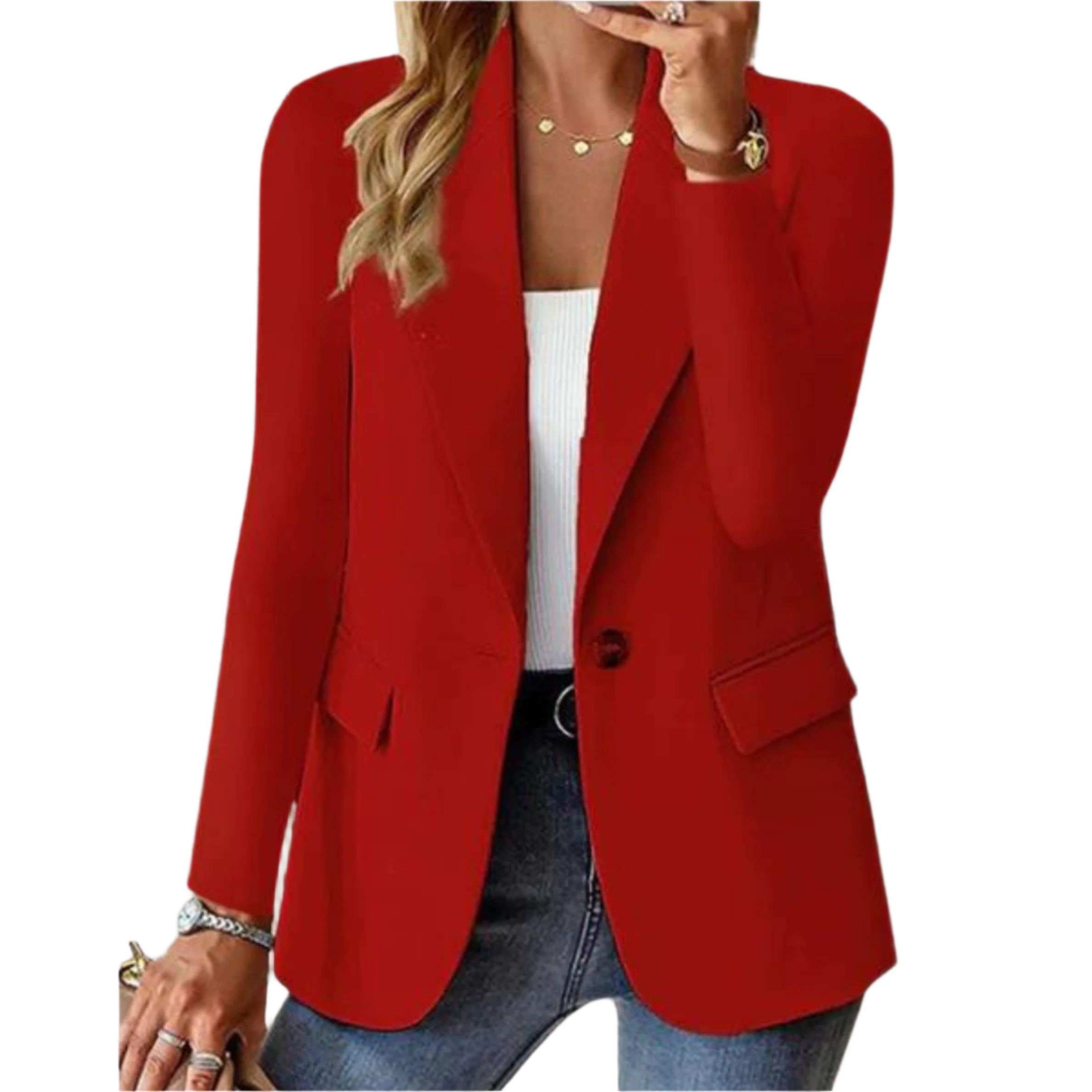 JESSY | TUMMY COVERING TAILORED BLAZER