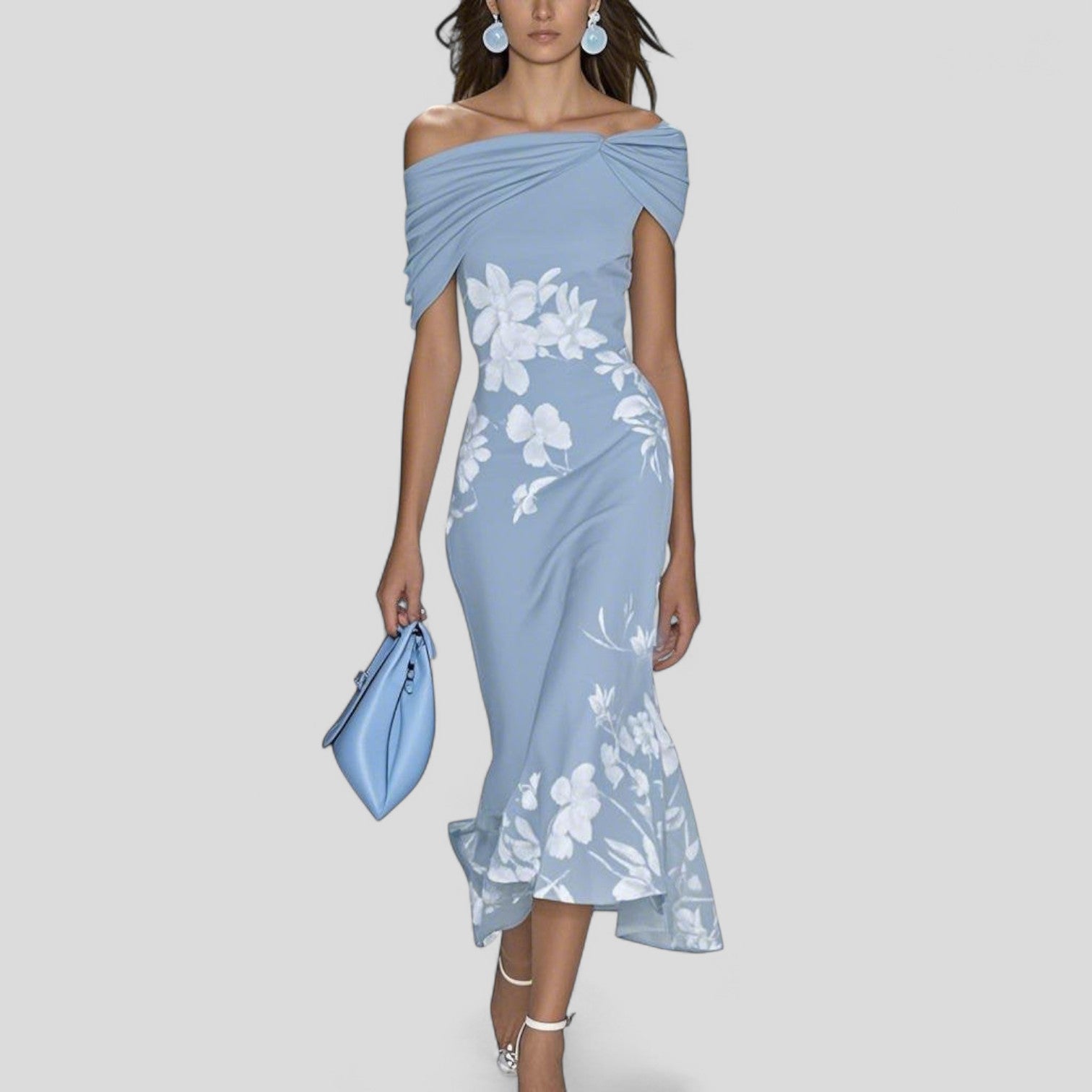 MEGAN | ELEGANT TUMMY COVERING MIDI DRESS