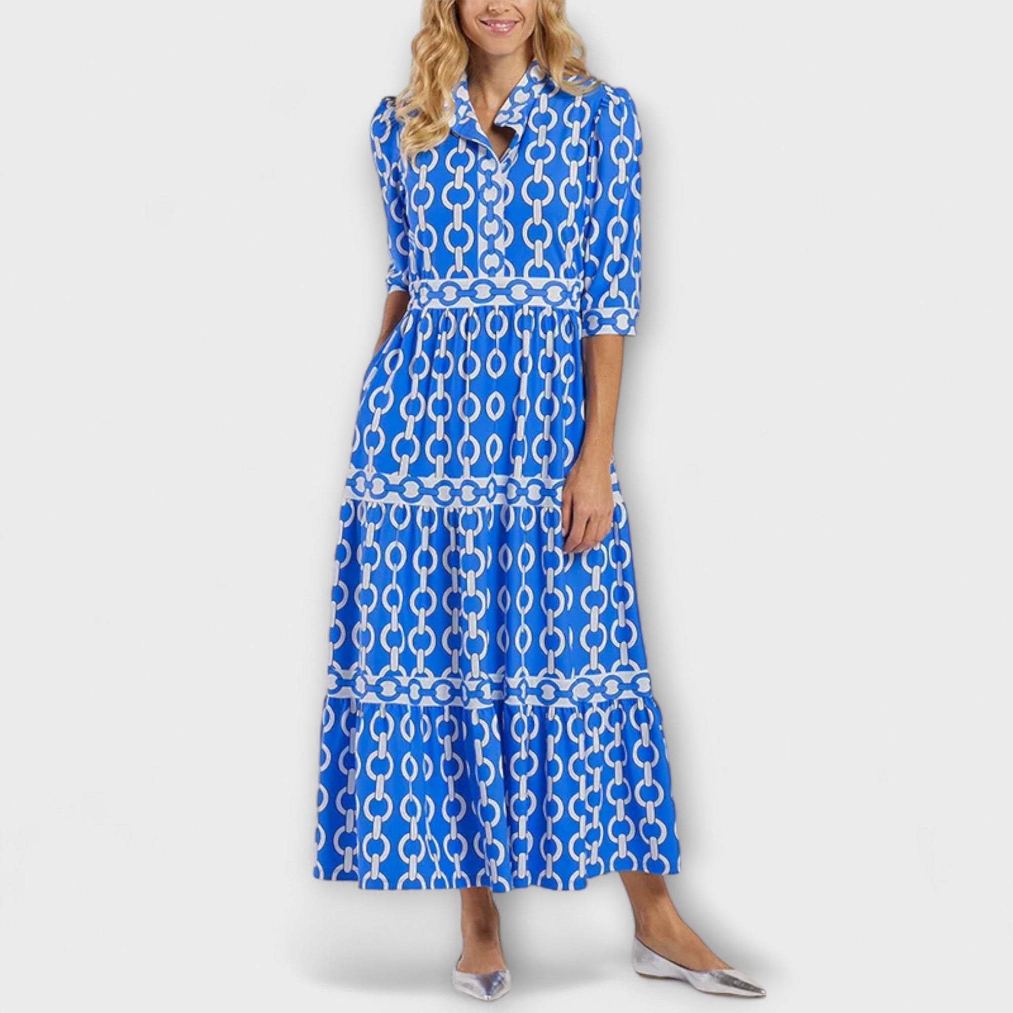 ELLA | ELEGANT MIDI DRESS WITH TUMMY COVERAGE