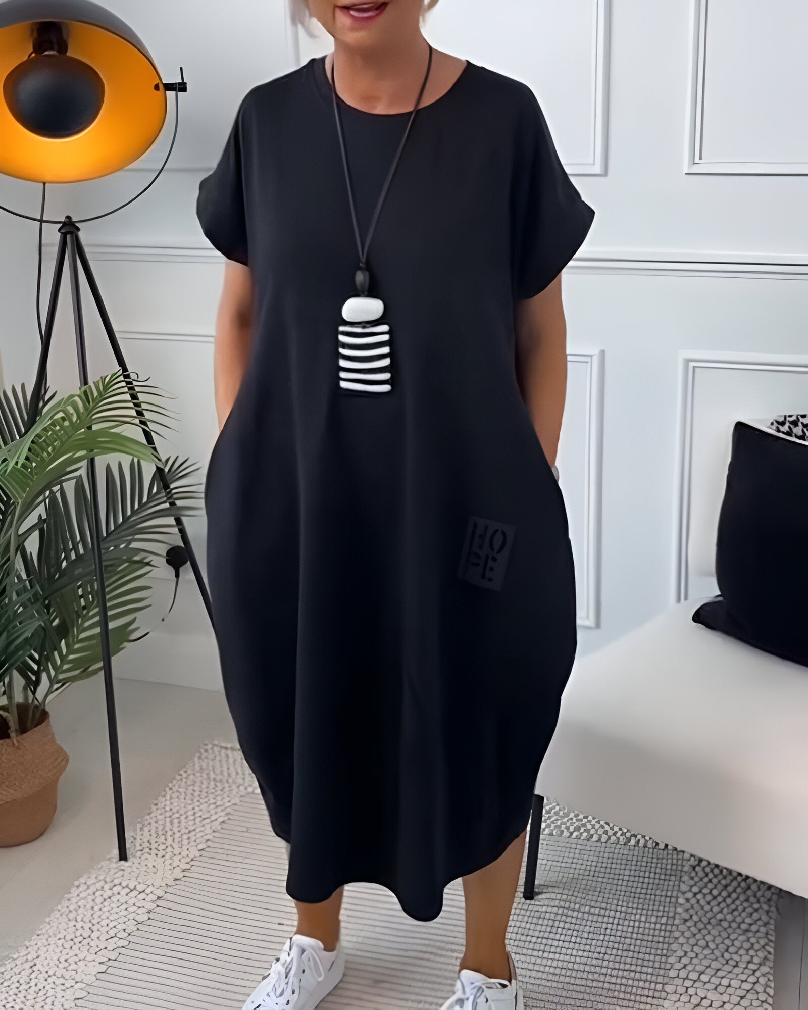 RITA | TUMMY COVERING COMFORT DRESS