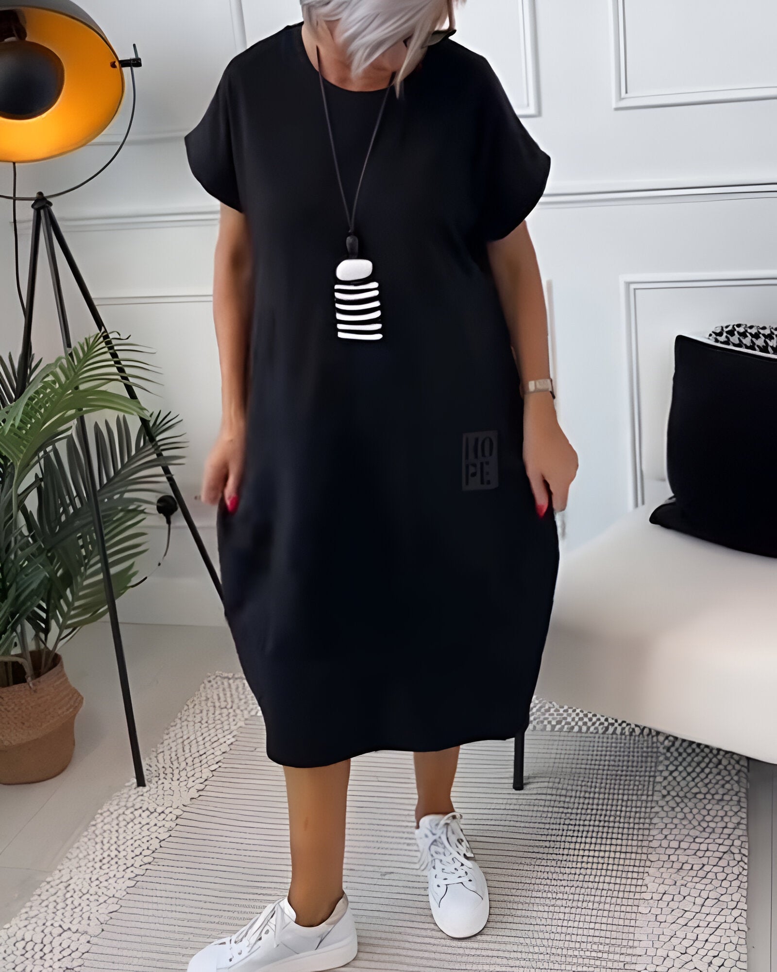 RITA | TUMMY COVERING COMFORT DRESS