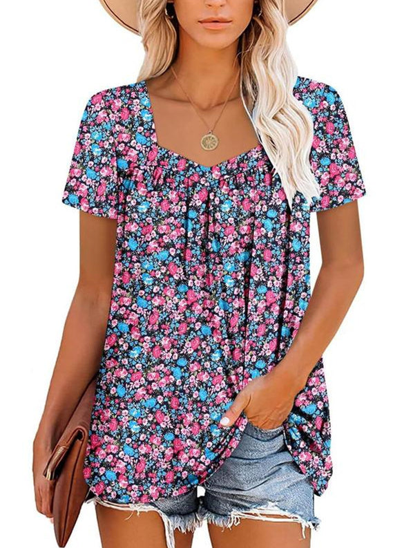MAY | COZY TUMMY COVERING PRINT TOP