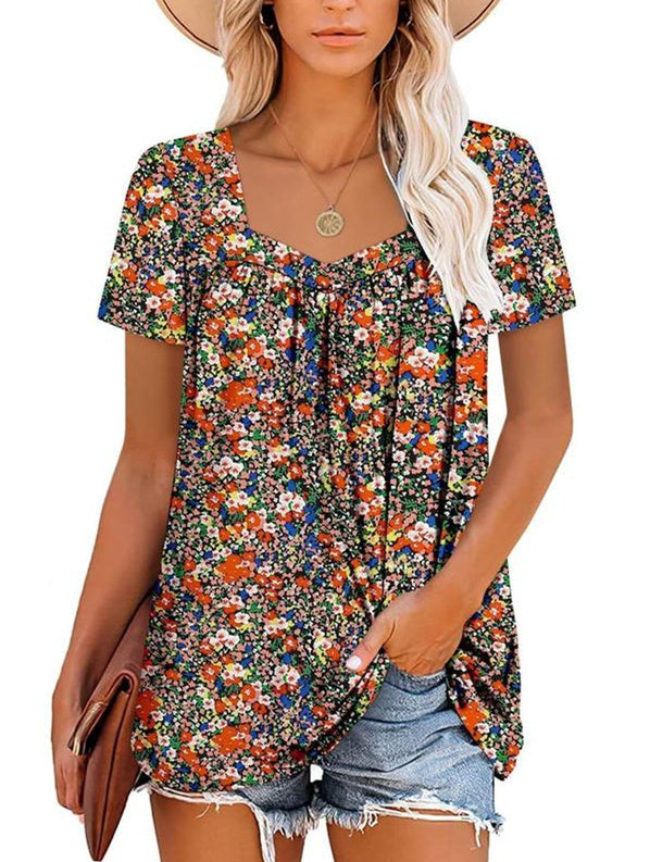 MAY | COZY TUMMY COVERING PRINT TOP
