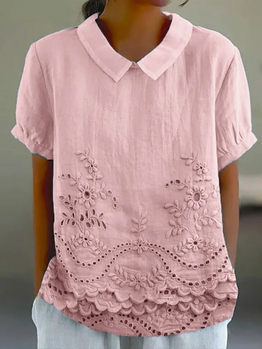 EMMA | FLORAL EMBROIDERED SHIRT