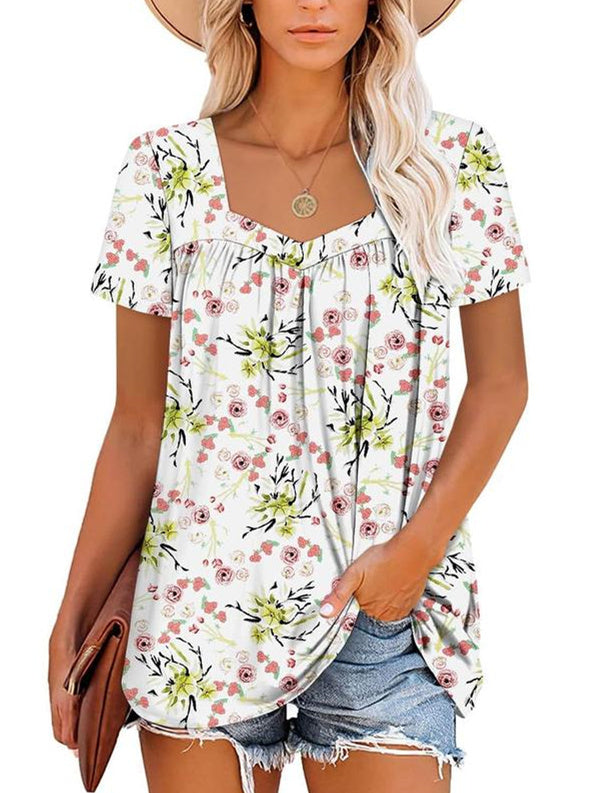 MAY | COZY TUMMY COVERING PRINT TOP