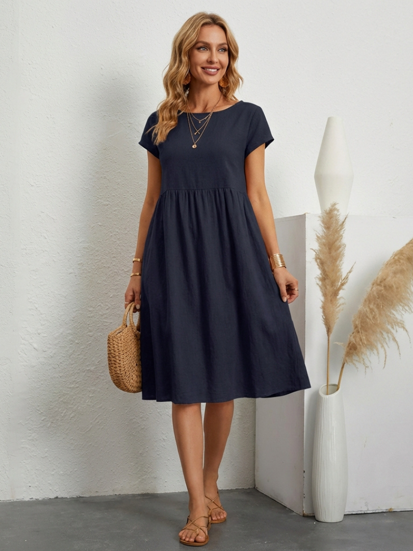ELENI | STYLISH TUMMY COVERING POCKET DRESS