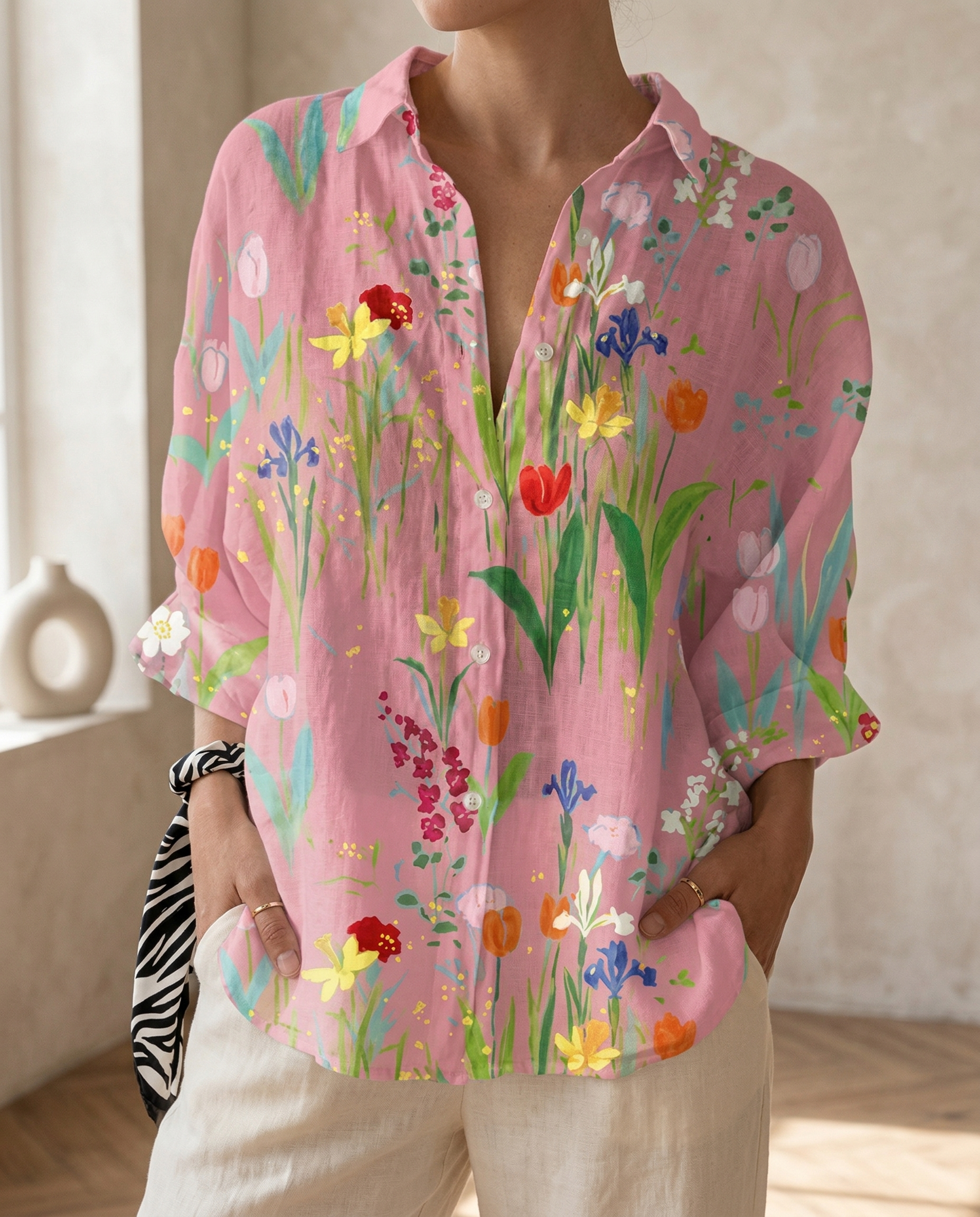 ELEANOR | FLOWY BLOUSE WITH TUMMY COVERAGE