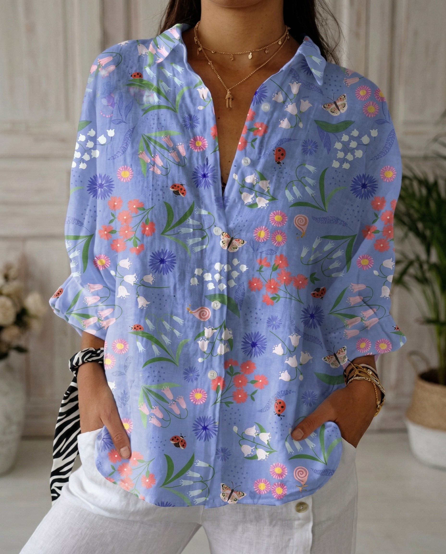 ELEANOR | FLOWY BLOUSE WITH TUMMY COVERAGE