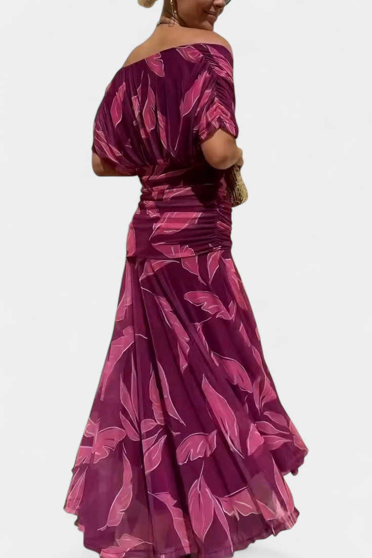 SERENA | ELEGANT DRAPED EVENING DRESS