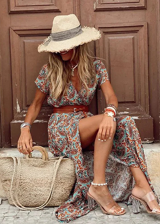 ANNABEL | ELEGANT MAXI DRESS WITH TUMMY COVERAGE