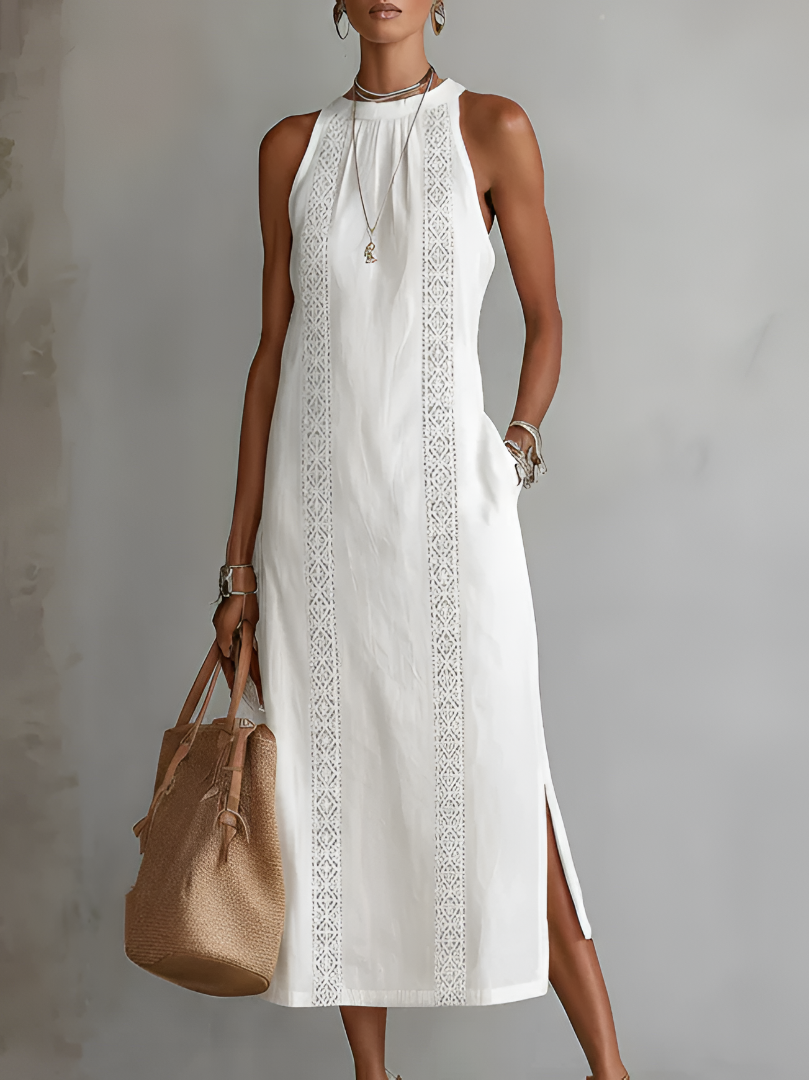 EVELYN | RELAXED MIDI DRESS WITH TUMMY COVERAGE