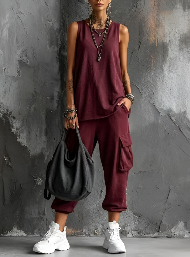 FARSIA | SOFT CASUAL SET WITH POCKETS