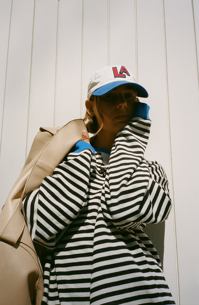 MANA | STRIPED OVERSIZED SWEATER