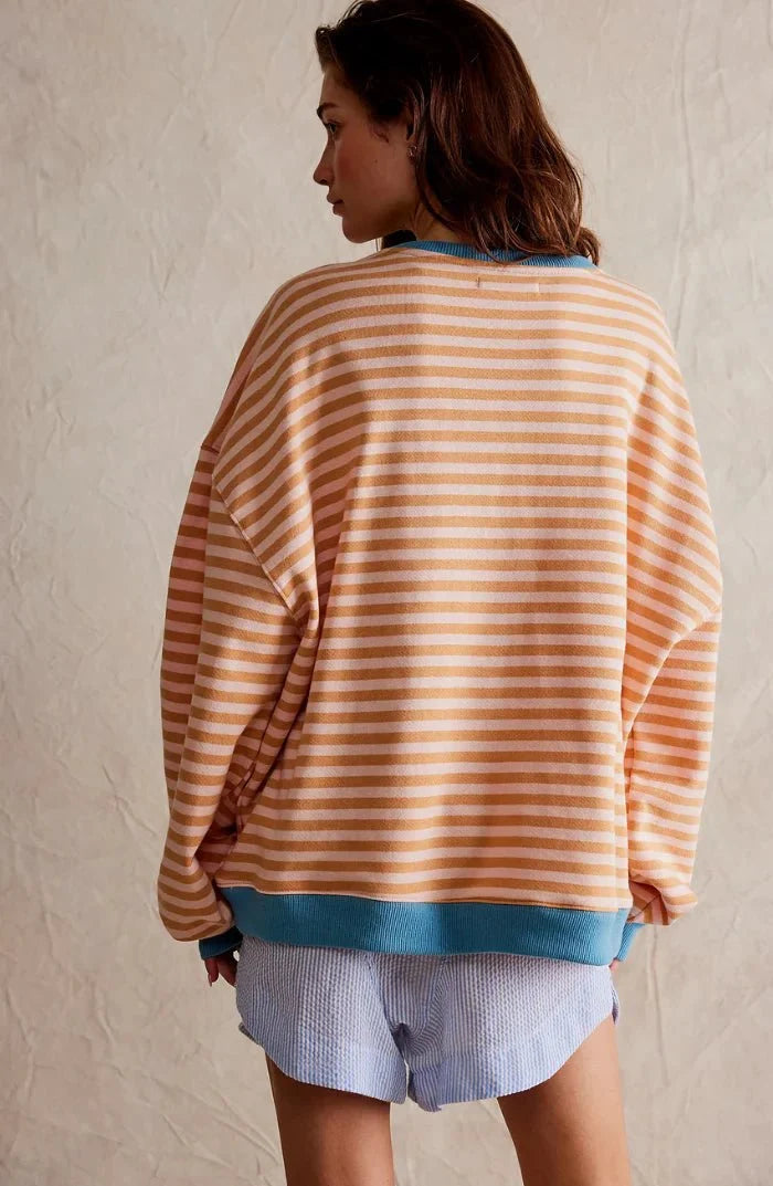 MANA | STRIPED OVERSIZED SWEATER
