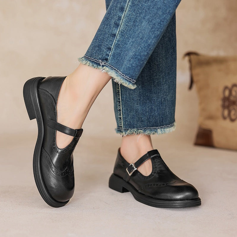 VIOLET | CLASSIC LEATHER MARY JANES
