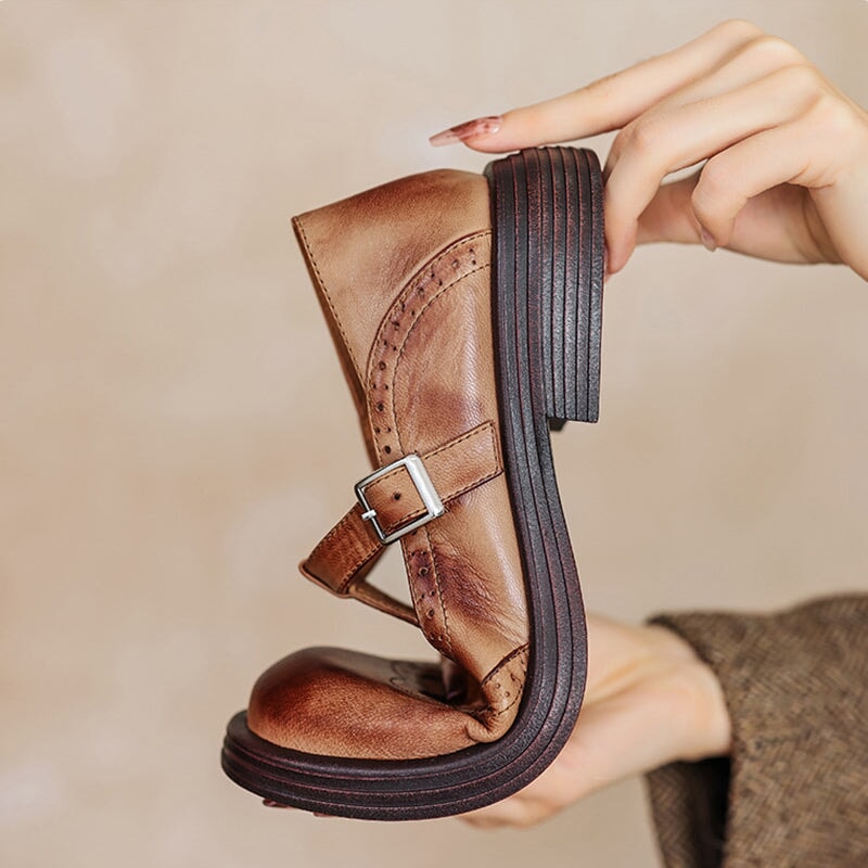 VIOLET | CLASSIC LEATHER MARY JANES