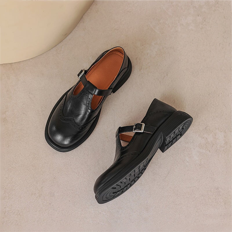 VIOLET | CLASSIC LEATHER MARY JANES