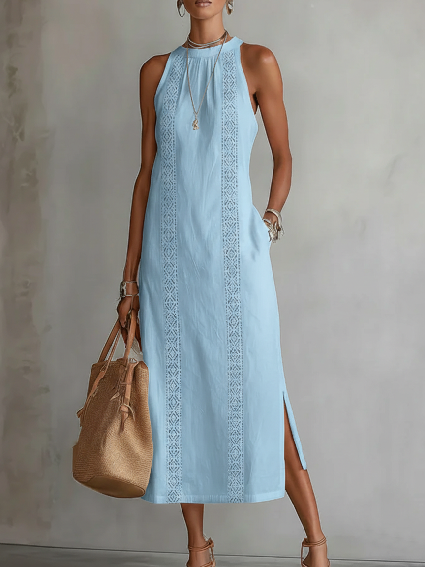 EVELYN | RELAXED MIDI DRESS WITH TUMMY COVERAGE