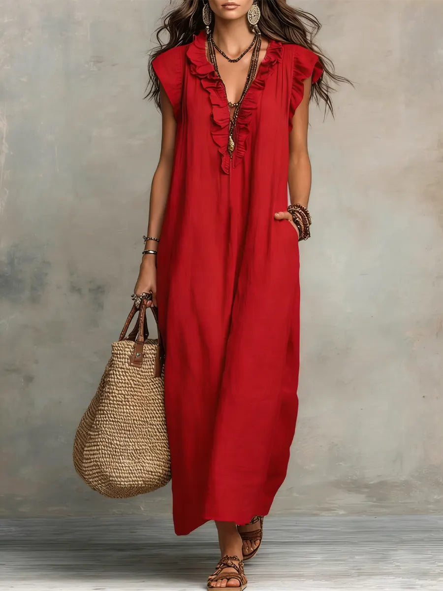 CAMILLE | STYLISH TUMMY COVERING BOHEMIAN DRESS