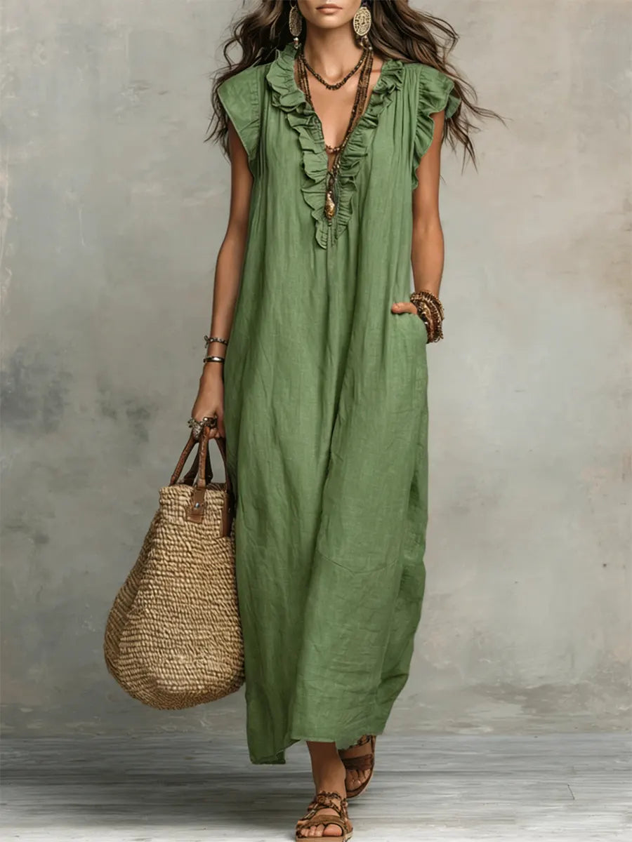 CAMILLE | STYLISH TUMMY COVERING BOHEMIAN DRESS