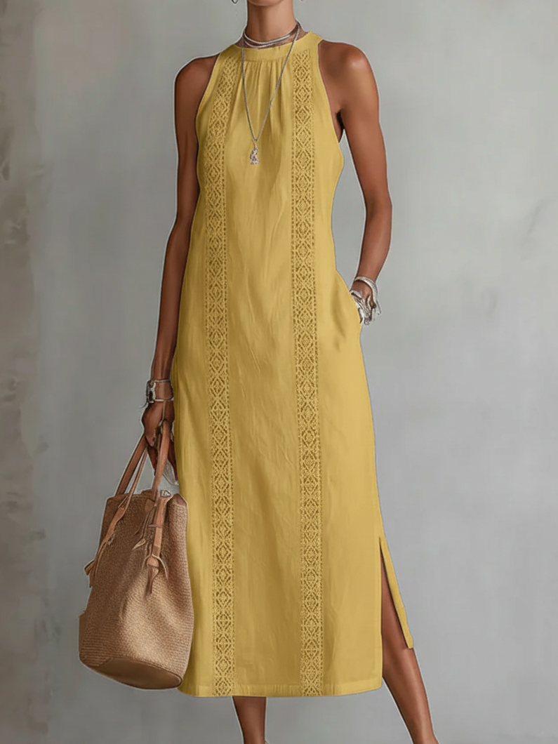 EVELYN | RELAXED MIDI DRESS WITH TUMMY COVERAGE