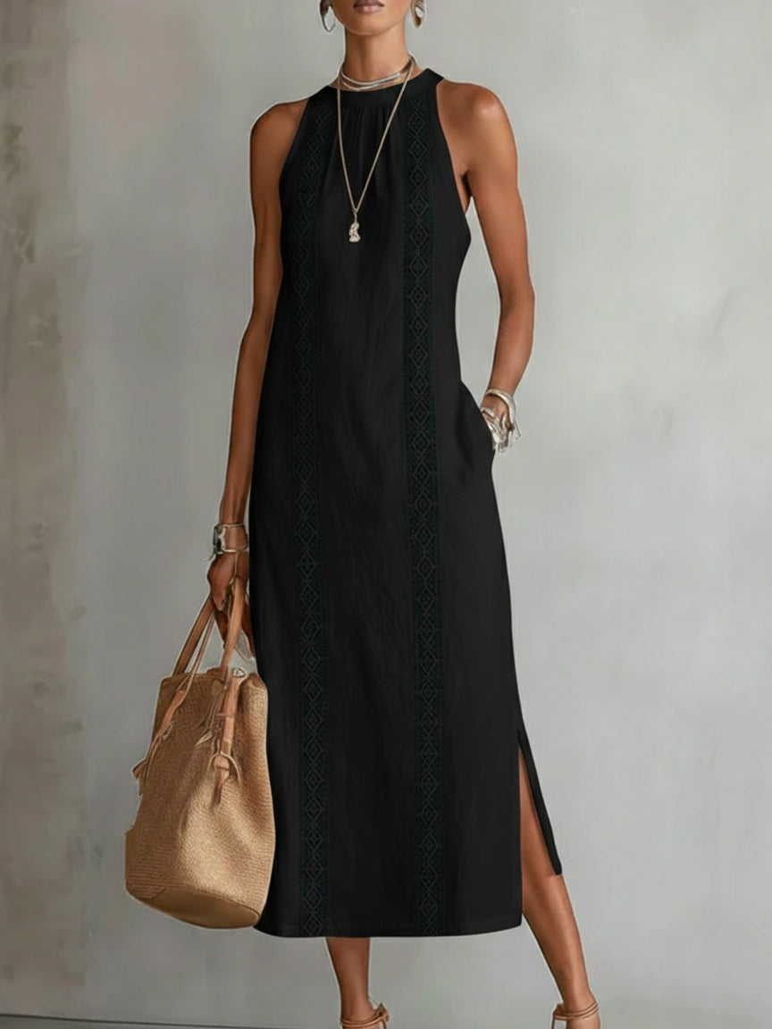 EVELYN | RELAXED MIDI DRESS WITH TUMMY COVERAGE