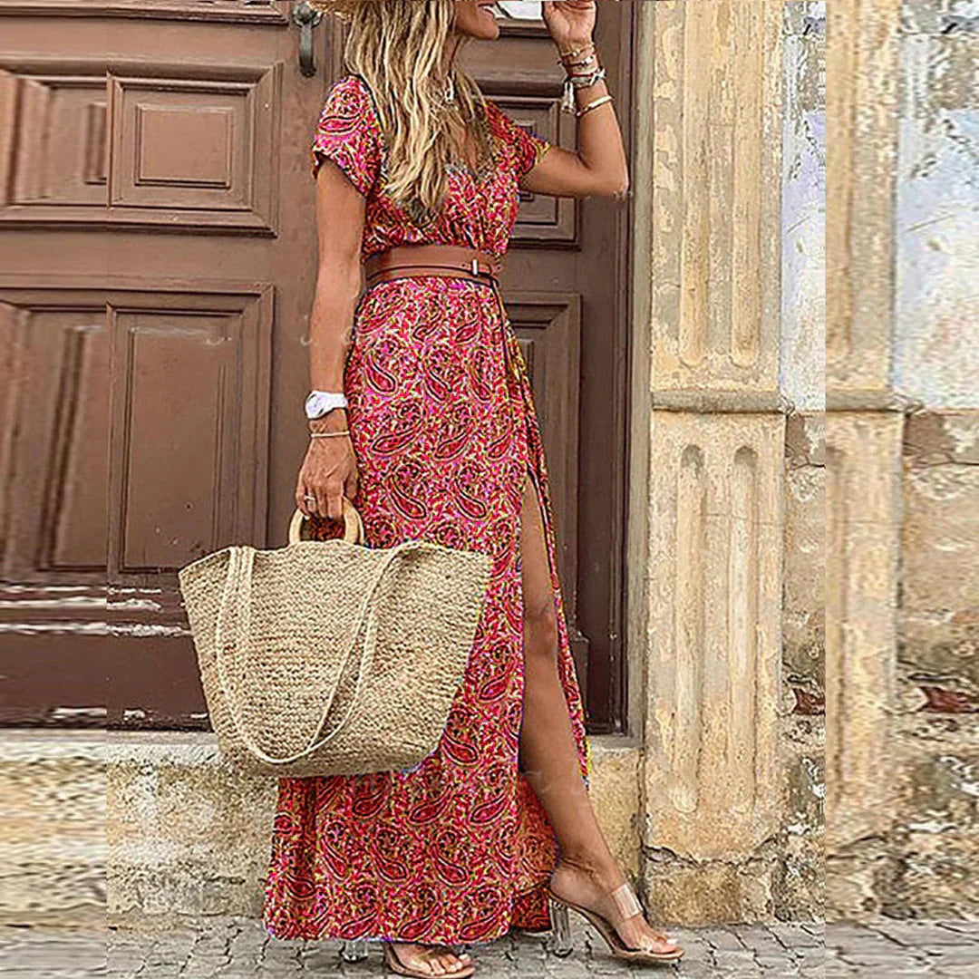 ANNABEL | ELEGANT MAXI DRESS WITH TUMMY COVERAGE