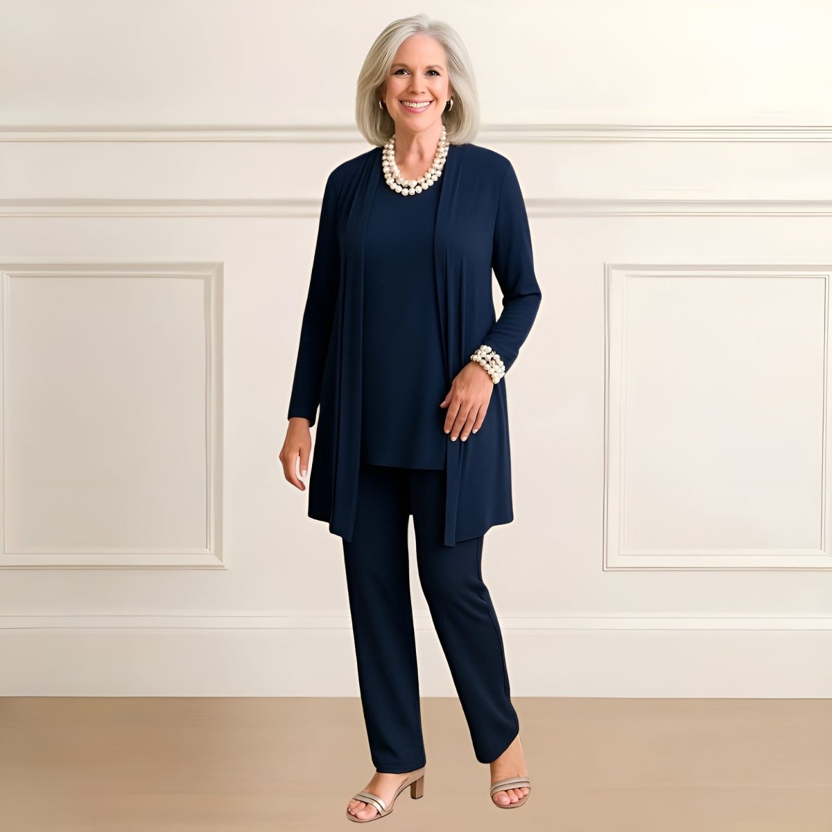JOYCE | CARDIGAN, TOP & PANTS SET