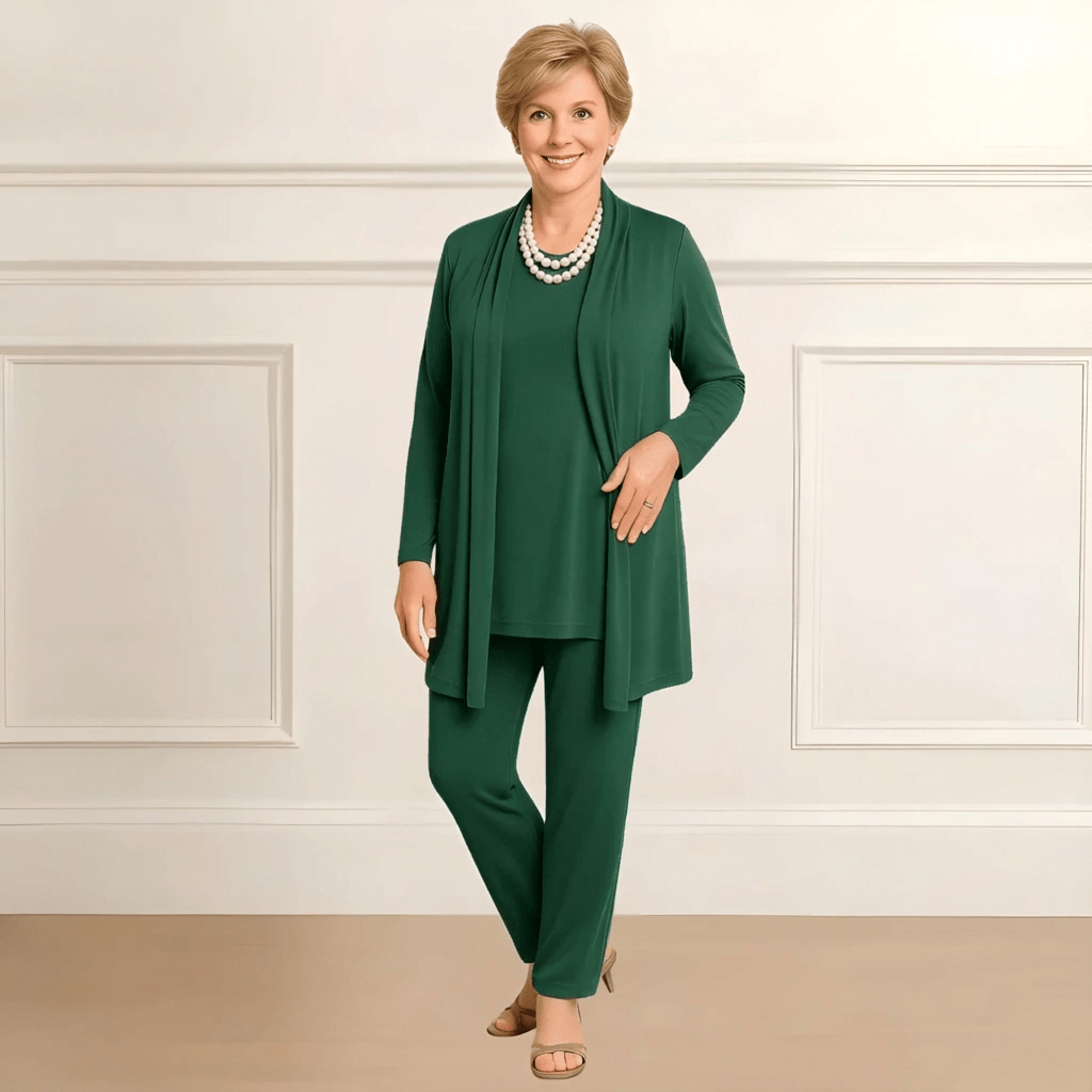 JOYCE | CARDIGAN, TOP & PANTS SET