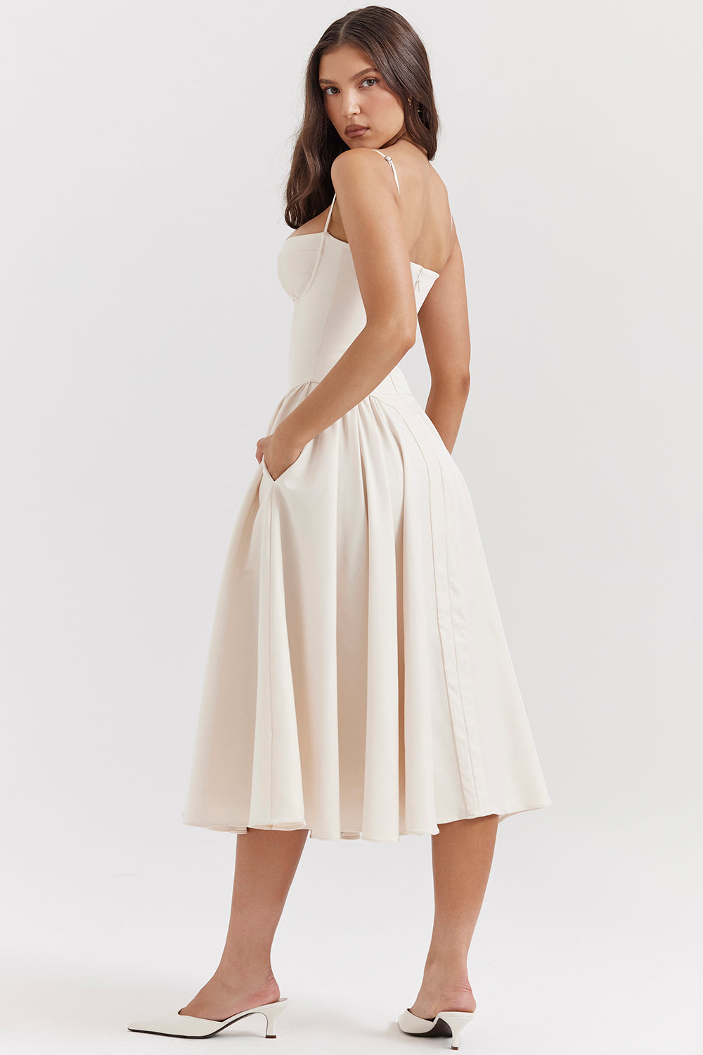 ROMA | ELEGANT CORSET MIDI DRESS