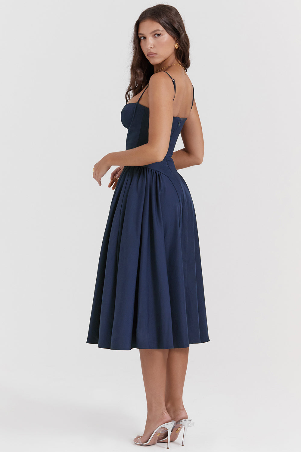 ROMA | ELEGANT CORSET MIDI DRESS