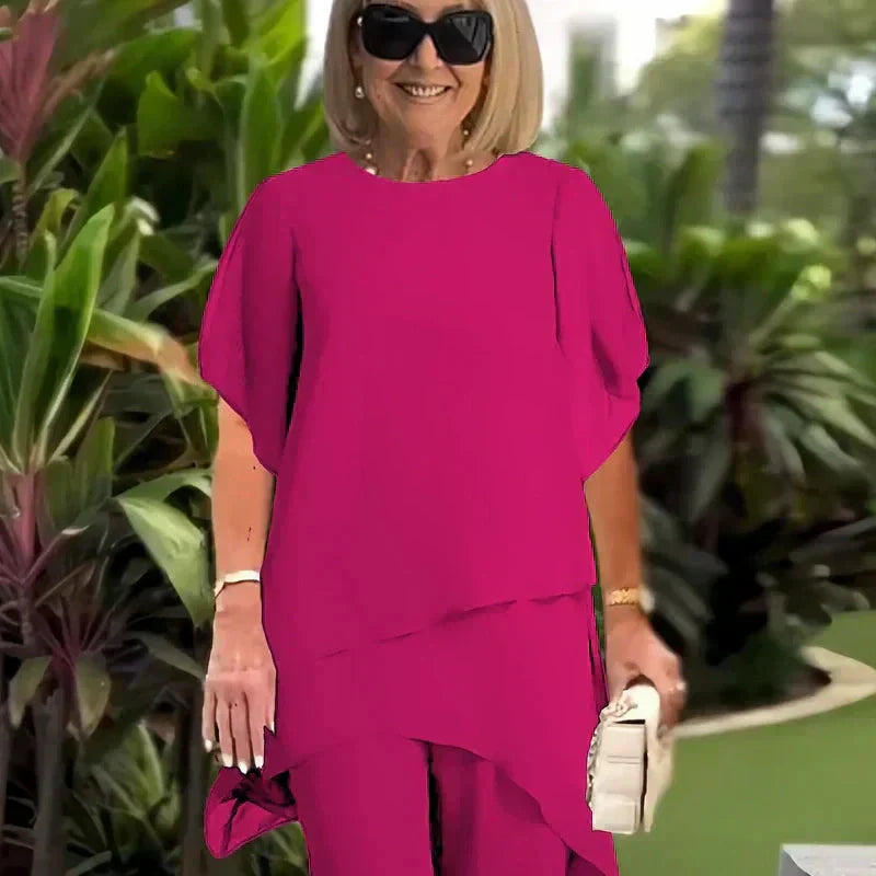 ELENE | ELEGANT FLOWING SET WITH TUMMY COVERAGE