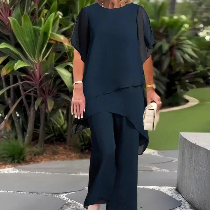 ELENE | ELEGANT FLOWING SET WITH TUMMY COVERAGE
