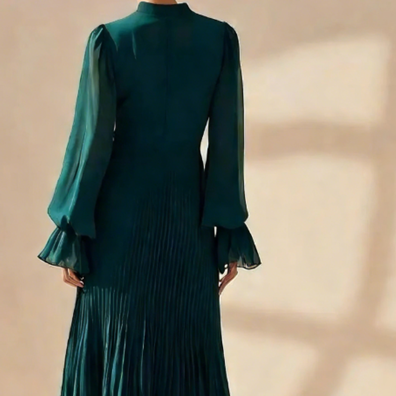 HEDWIG | STYLISH TUMMY COVERING PLEATED DRESS