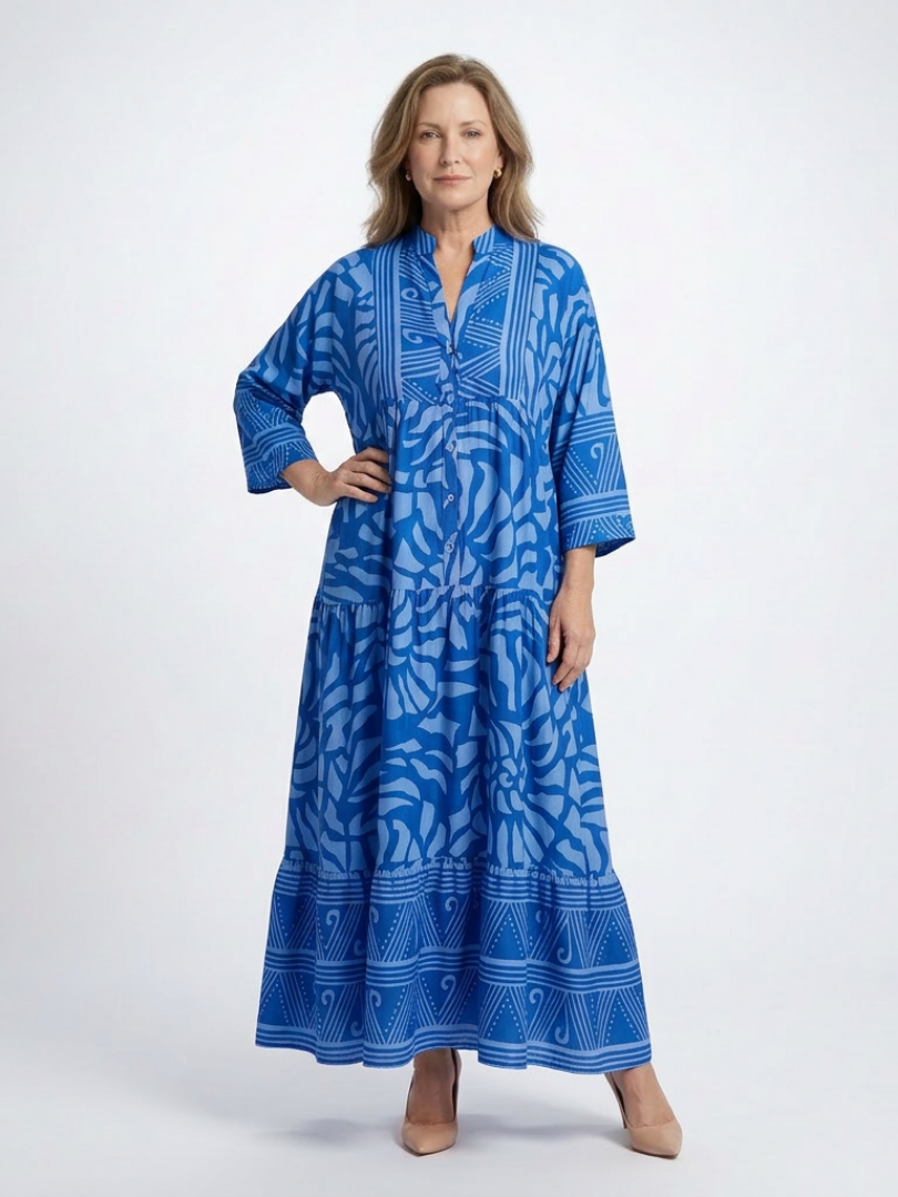 LIORA | BUTTON FRONT MIDI DRESS