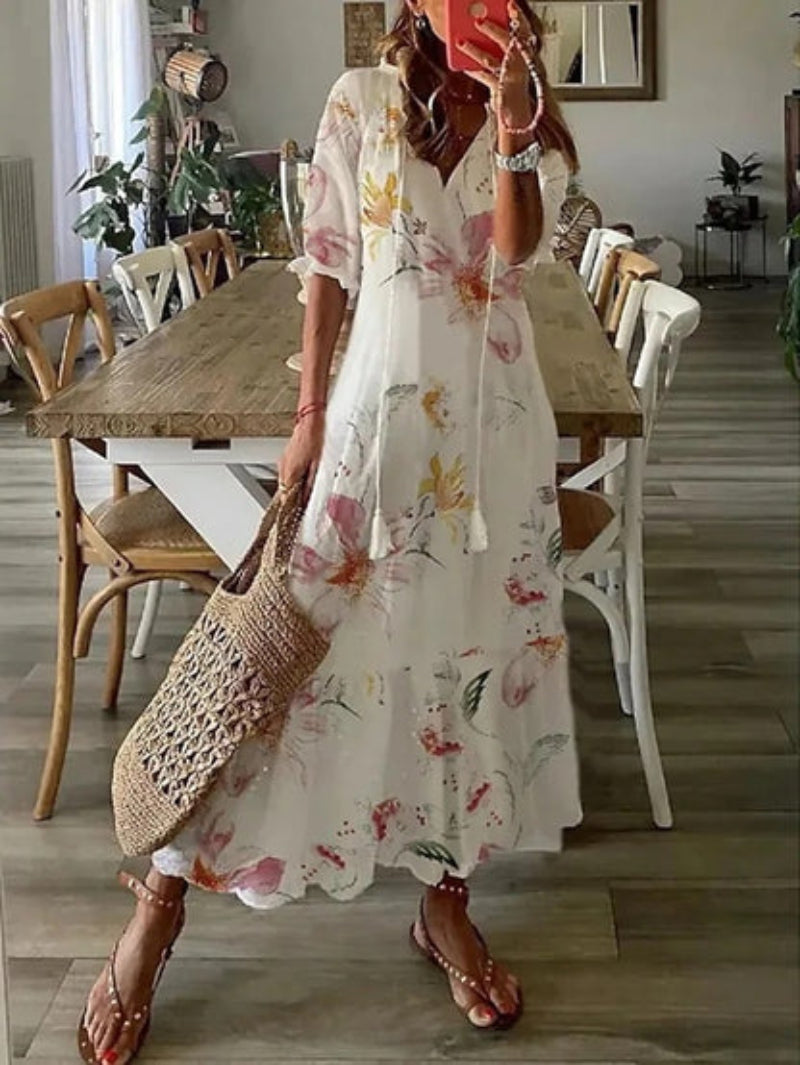 SUZIE | BOHO VINTAGE TUMMY COVERING SUMMER DRESS