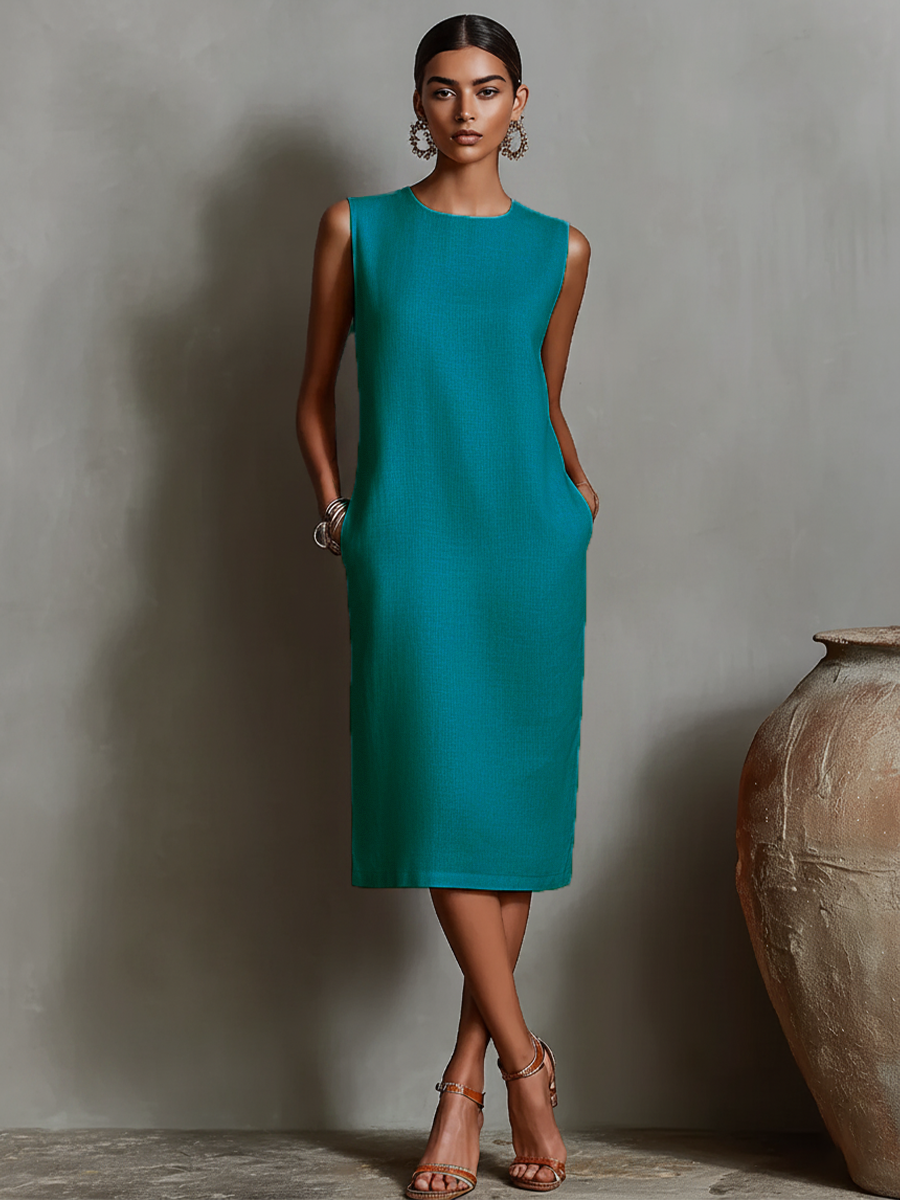 MAUREEN | TIMELESS MIDI DRESS WITH POCKETS